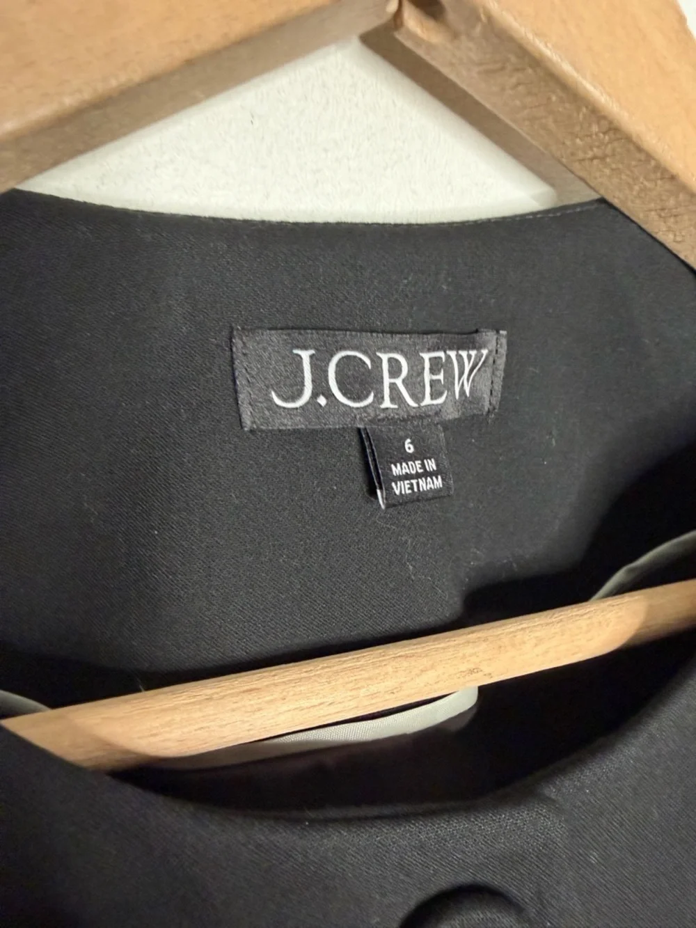 J. Crew Cora Lady Jacket In Four Season Stretch Black Size 6 - Picture 5 of 10
